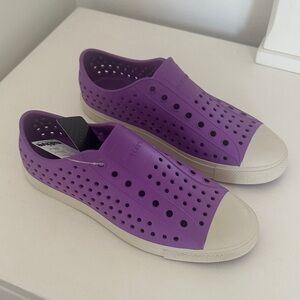 Native Women's Purple Perforated Sneakers